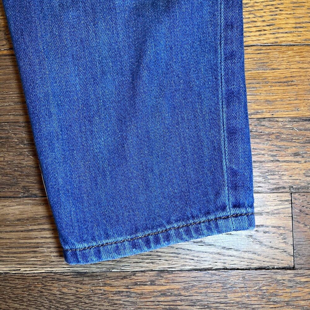 Massimo Dutti Women's High Rise Straight Leg Jeans Size 4 90s Style Made USA - Picture 11 of 14